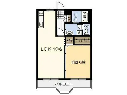 パインヴィレッジ(1LDK/1階)の間取り写真