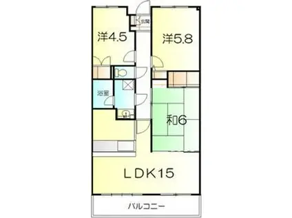 KAGAMIHARAヒルズ(3LDK/2階)の間取り写真