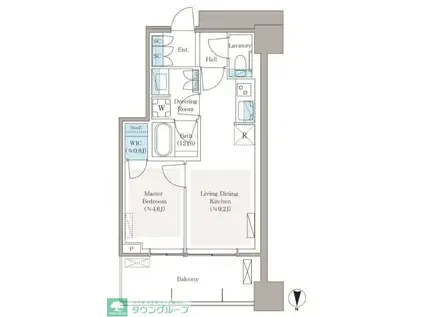 パークシティ中野ザタワー ブリーズ(1LDK/10階)の間取り写真