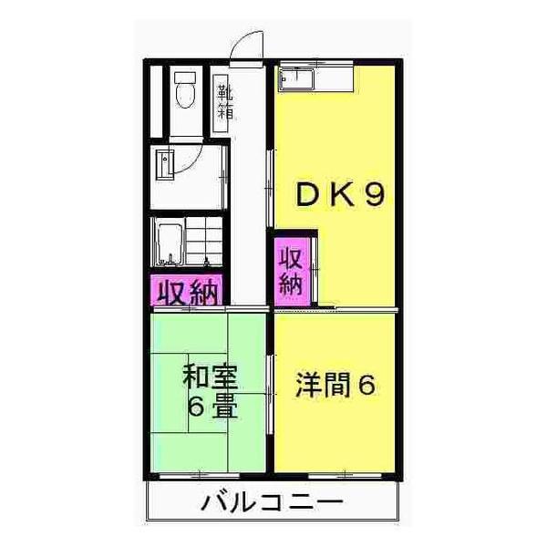 シティコーポ焼津駅北(2DK/3階)の間取り写真
