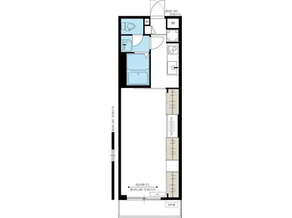 リブリ・本牧通II(1K/3階)の間取り写真