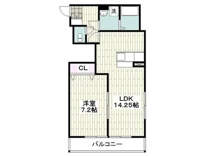 寺ノ上サニーコート 5(1LDK/2階)の間取り写真
