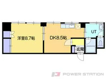 リルブランシュ(1LDK/5階)の間取り写真