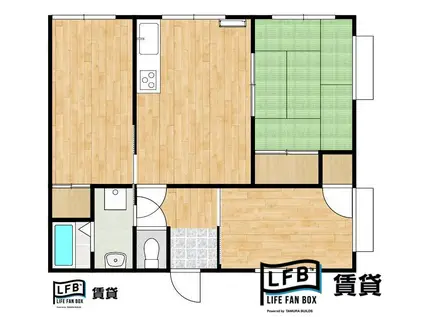 エクシール南松崎(4DK/2階)の間取り写真