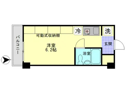 ヒルズ駒場東大前(ワンルーム/7階)の間取り写真