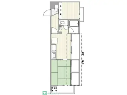 シティコーポパルナス美住町パート2(2DK/3階)の間取り写真