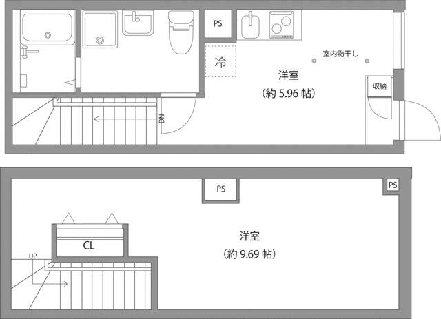 MONSOLEIL水天宮佐賀マンション(1DK/1階)の間取り写真