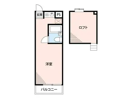 グリーンハイツロイヤル(ワンルーム/2階)の間取り写真