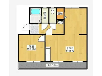 CONCERTO東合川II(1LDK/4階)の間取り写真