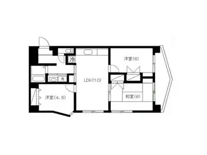 アソシエ―ル護国寺(3LDK/5階)の間取り写真