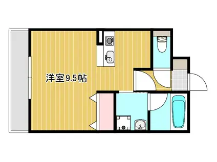 MBレジデンス(ワンルーム/3階)の間取り写真