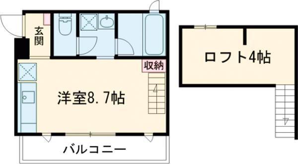 SUCCESSII(ワンルーム/3階)の間取り写真