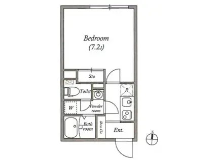 LEGALAND NISHIKOYAMA(1K/5階)の間取り写真