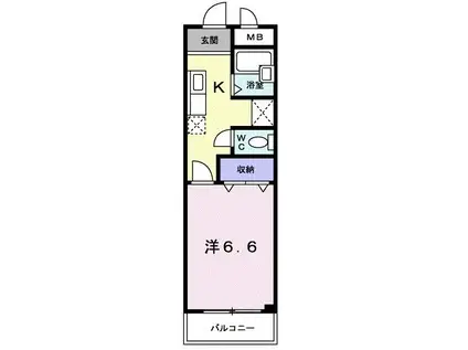 フル・リール(1K/1階)の間取り写真