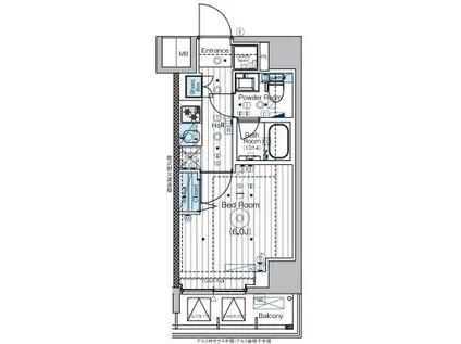 MAXIV横浜吉野町TRE(1K/2階)の間取り写真