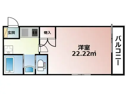 FUSION練馬桜台(1K/2階)の間取り写真