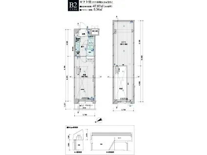 メインステージ野方駅前(1K/4階)の間取り写真