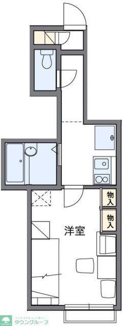 レオパレス雷塚II(1K/1階)の間取り写真