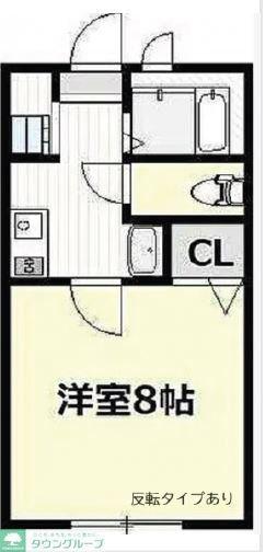TY東松山(1K/2階)の間取り写真