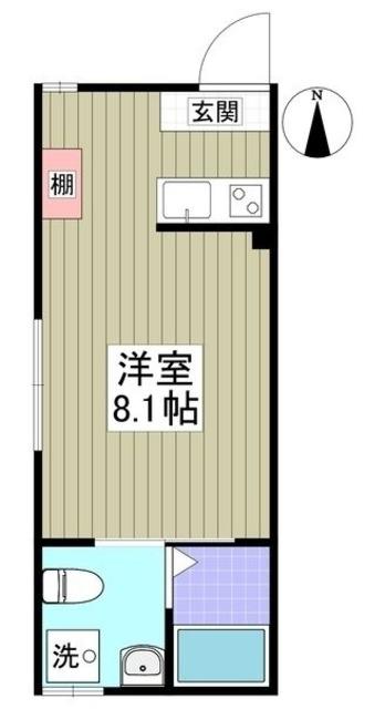 フォルテ西川口(ワンルーム/2階)の間取り写真