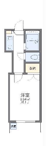 レオパレスFUJI(1K/2階)の間取り写真