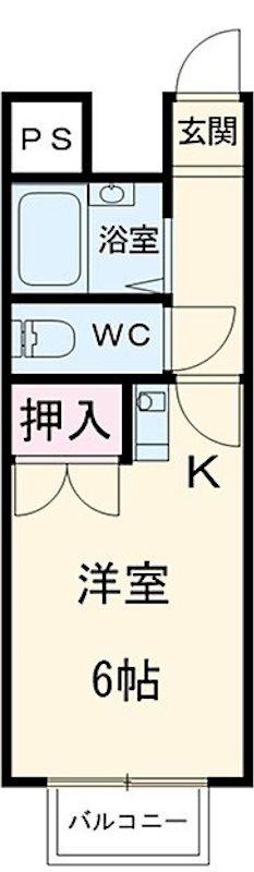ウィンダム(ワンルーム/1階)の間取り写真