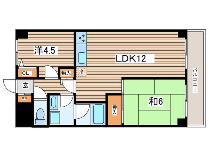 NICハイム綱島第10(2LDK/3階)の間取り写真