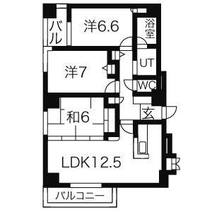 アーバンプラザSAWADA(3LDK/10階)の間取り写真