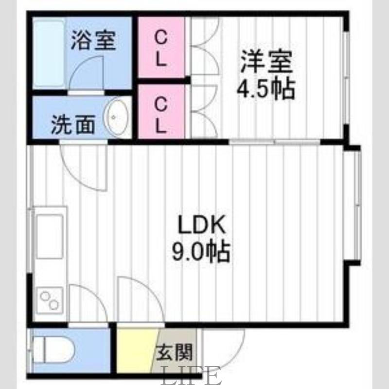 ホワイトコートカヤ12(1LDK/3階)の間取り写真