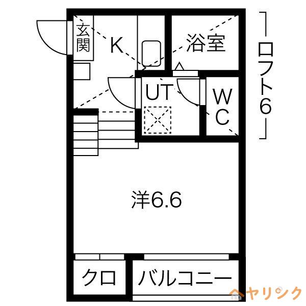 CUPRE OSONE(1K/2階)の間取り写真