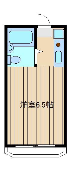 サンライフ旭町(ワンルーム/2階)の間取り写真