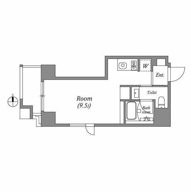 ASTILE秋葉原(ワンルーム/3階)の間取り写真