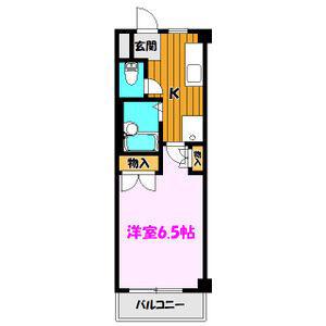インディゴプレイス(1K/3階)の間取り写真