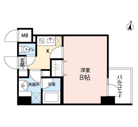 アビタ住吉(1K/5階)の間取り写真