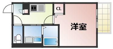 JSGARDEN(1K/3階)の間取り写真