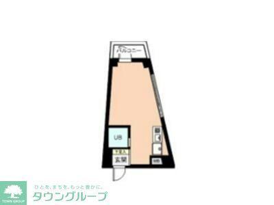 八王子南口センタービル(ワンルーム/5階)の間取り写真
