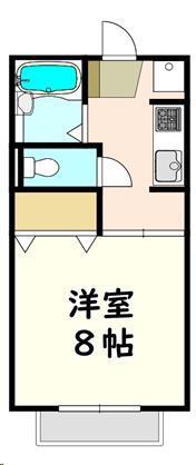 セジュール吾妻(1K/1階)の間取り写真