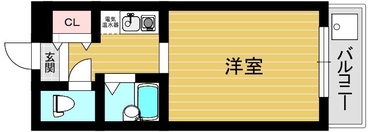 日建CCBUILDING(ワンルーム/9階)の間取り写真