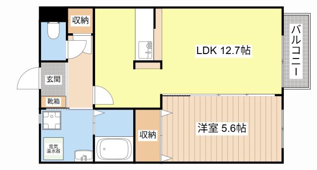 ア・レーズI番館(1LDK/2階)の間取り写真