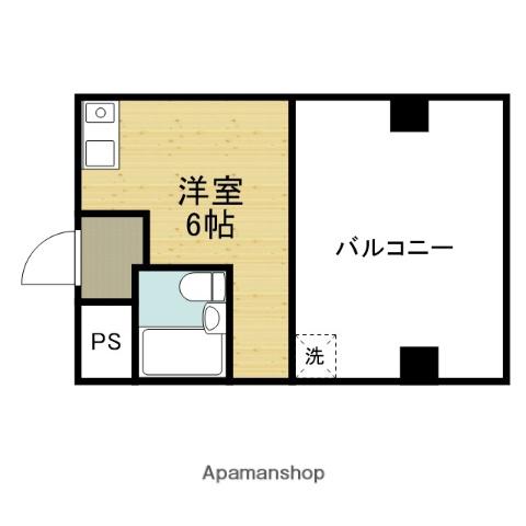 スカイプラザIII(ワンルーム/10階)の間取り写真