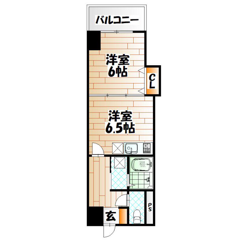 ロイヤルグランデ(1DK/3階)の間取り写真