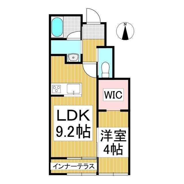 ベル・オネット(1LDK/1階)の間取り写真