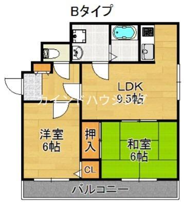 コォンパーニュマルミ(2LDK/1階)の間取り写真