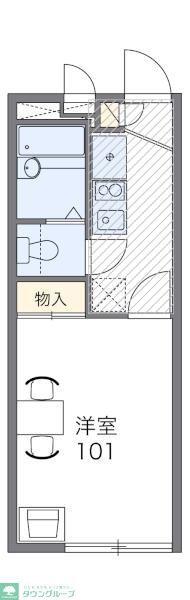レオパレスさくらI(1K/1階)の間取り写真