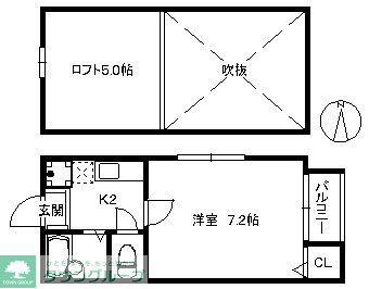 ポラリス室見 35(1K/1階)の間取り写真