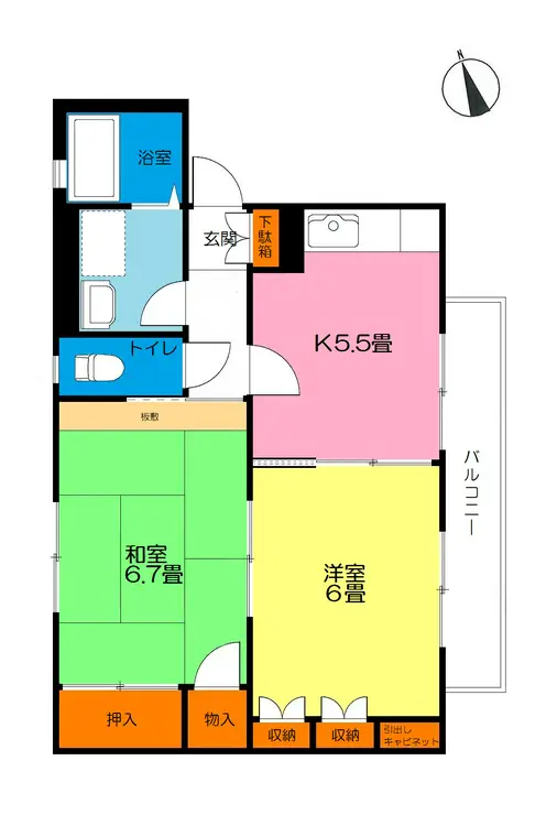 ベルメゾンA 2階階 間取り