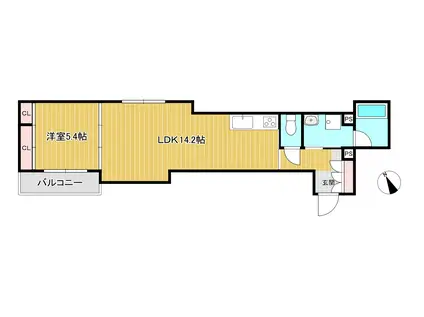 フジパレス船橋海神(1LDK/2階)の間取り写真