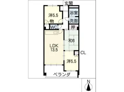 メゾン・ド・櫻(3LDK/3階)の間取り写真