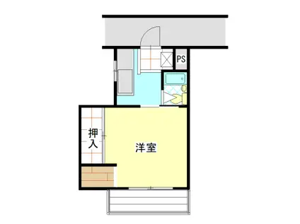 F・レジデンス・K(1K/1階)の間取り写真