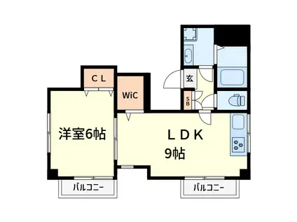 コーポ桜台(1LDK/2階)の間取り写真